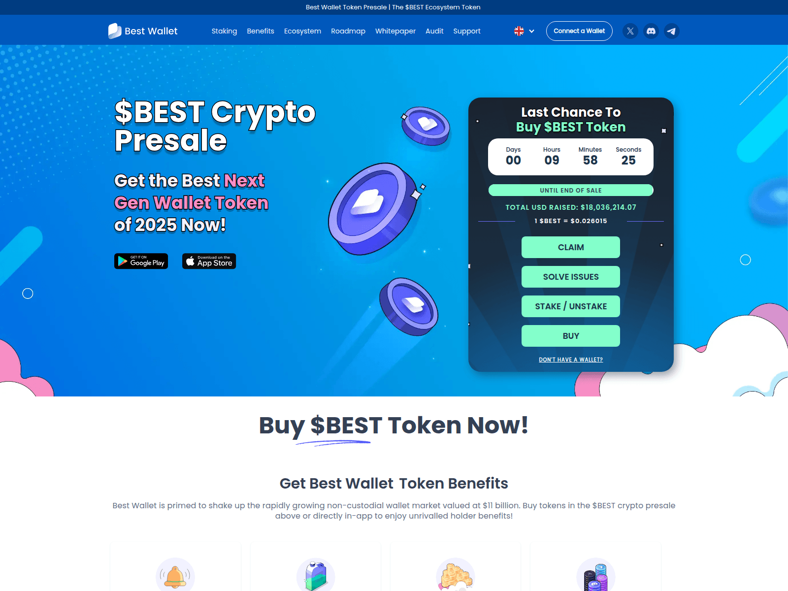 Screenshot of bestwallettoken-claim.info