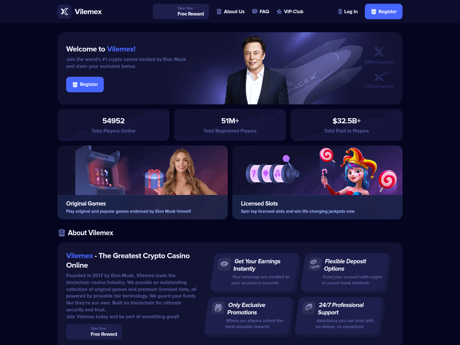 Screenshot of vilemex.com