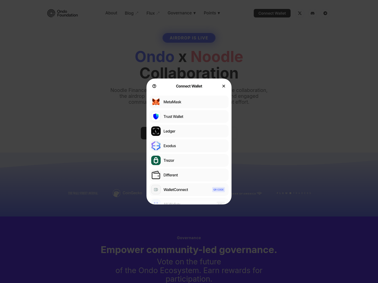 Screenshot of dashboard-ondo.com
