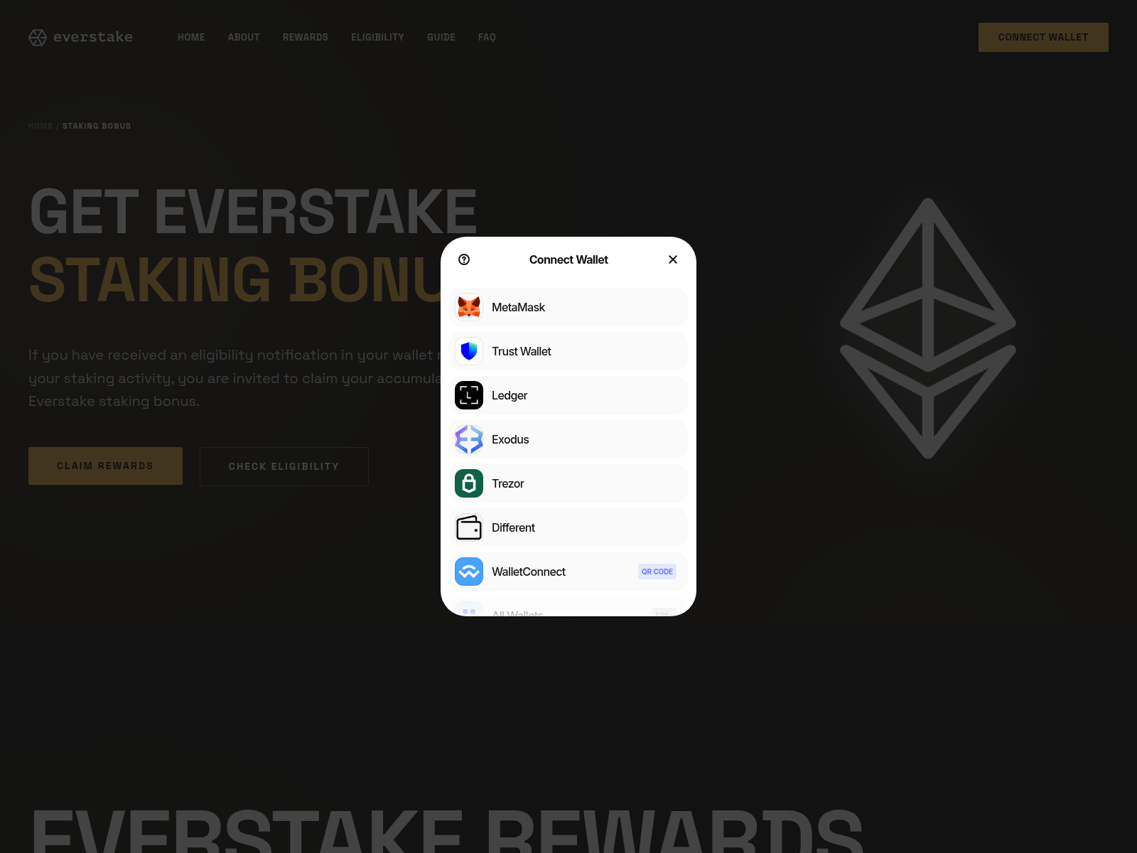 Screenshot of extrareward.org