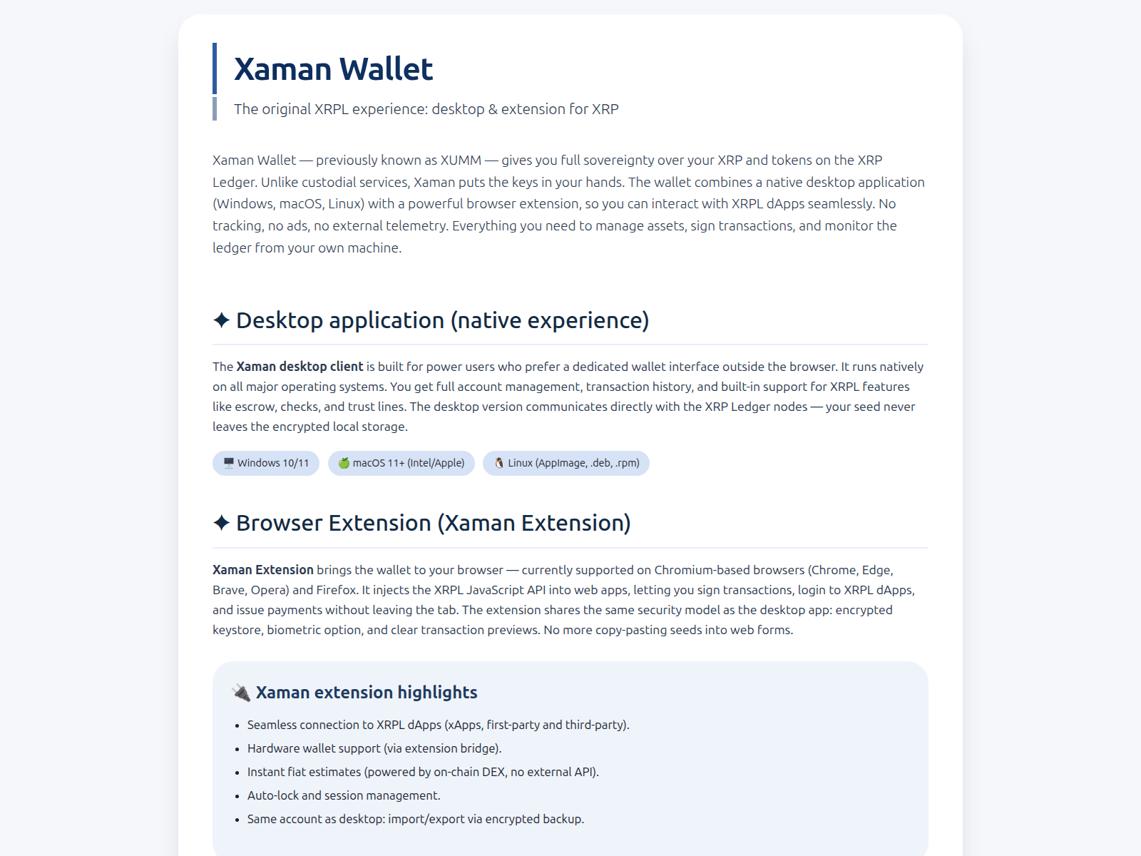 Screenshot of xaman.chat