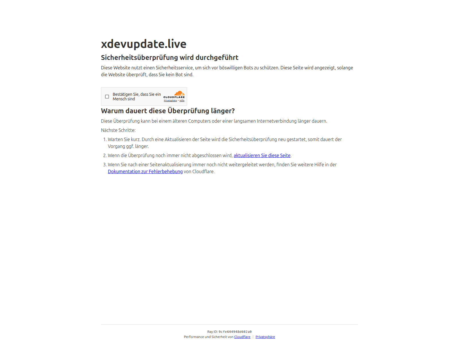 Screenshot of xdevupdate.live