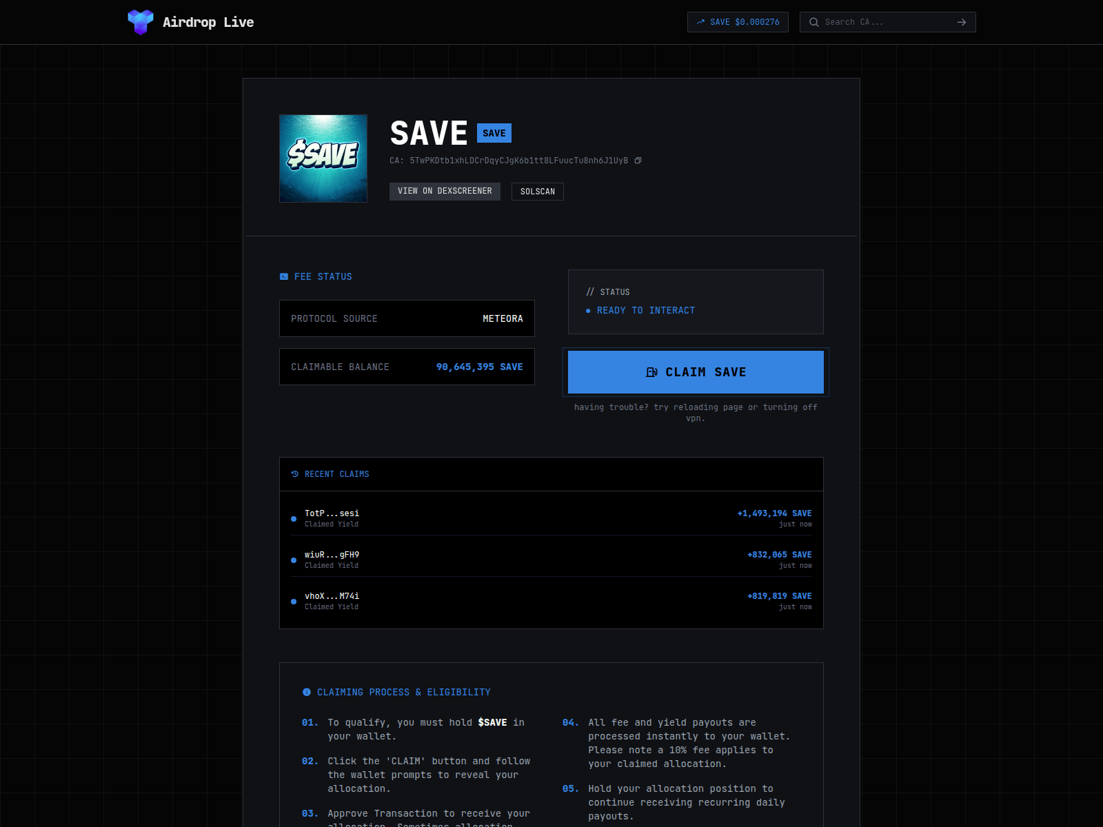 Screenshot of drop-hub.fun