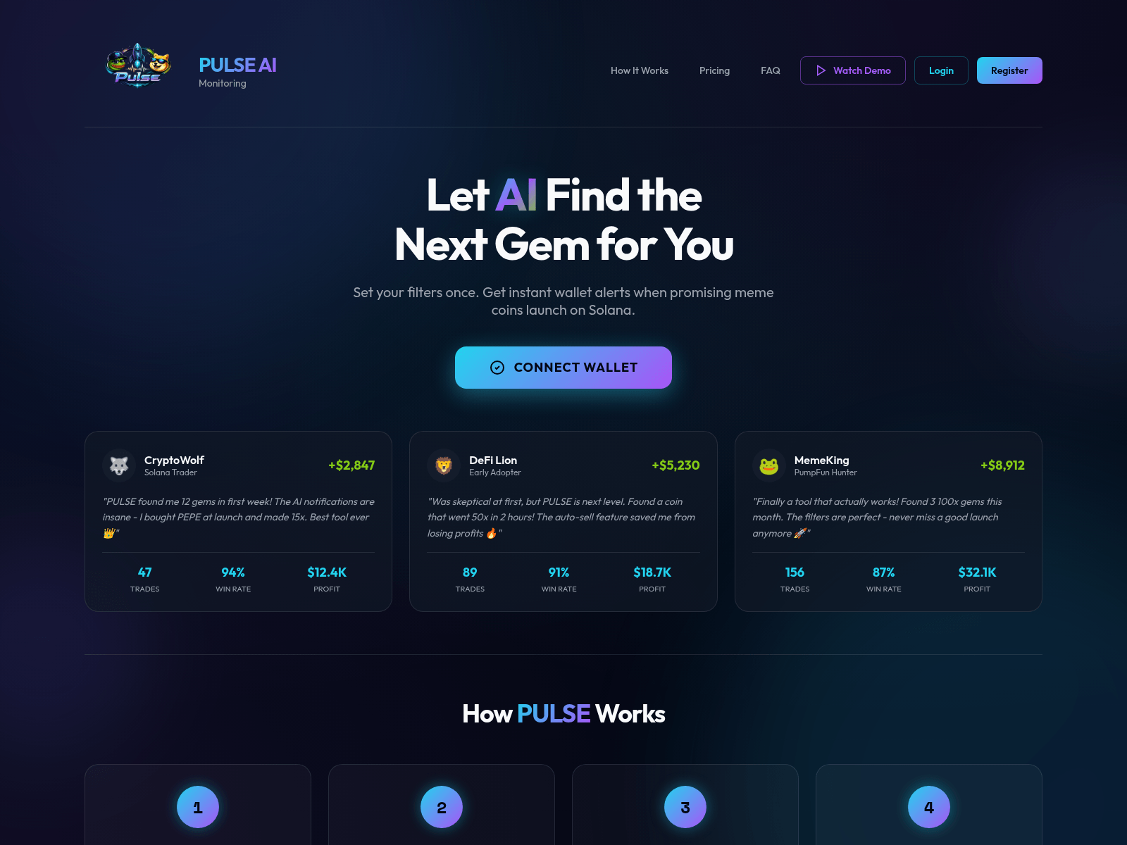Screenshot of solpulse.dev