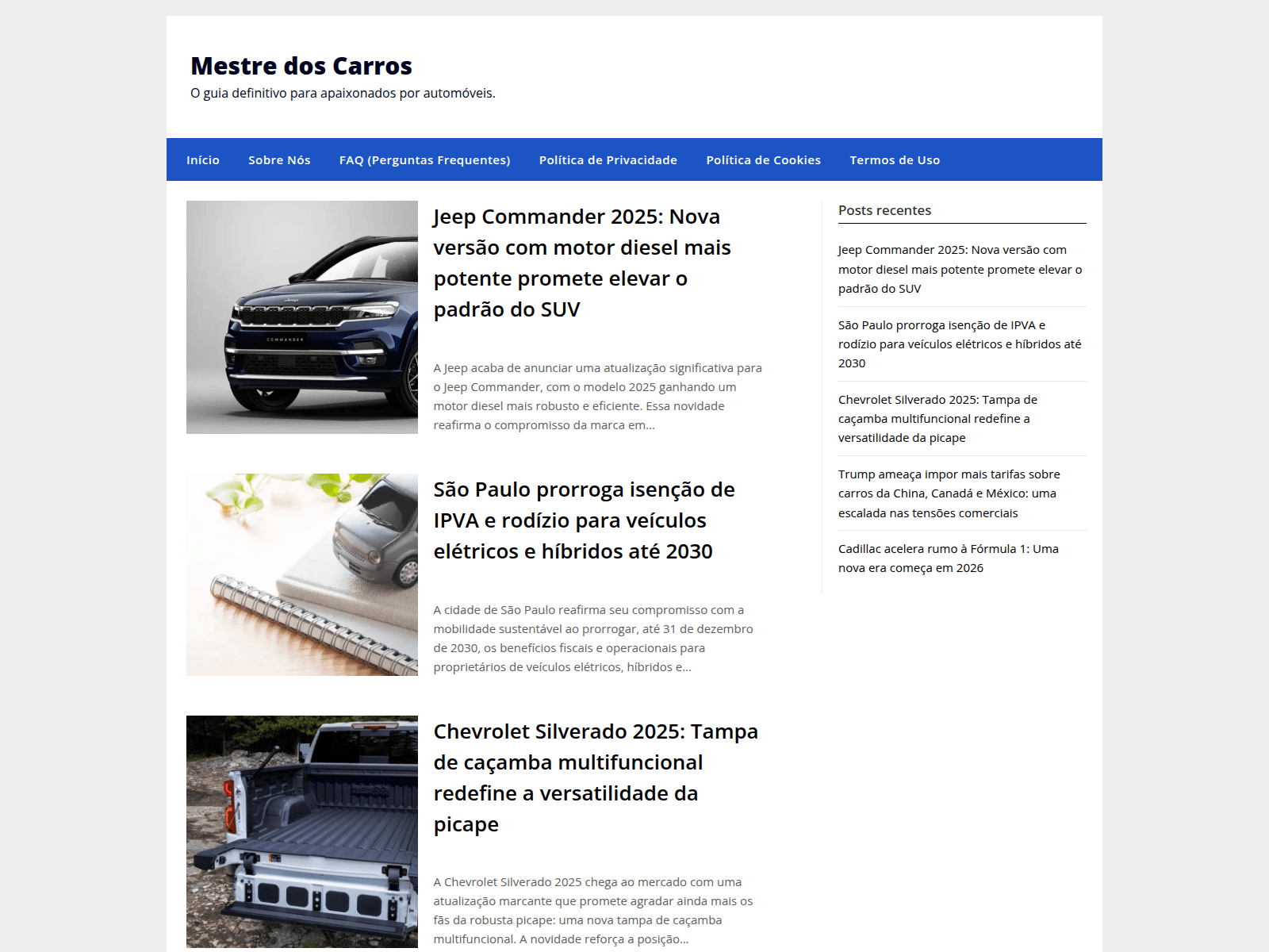 Screenshot of mestredoscarros.com