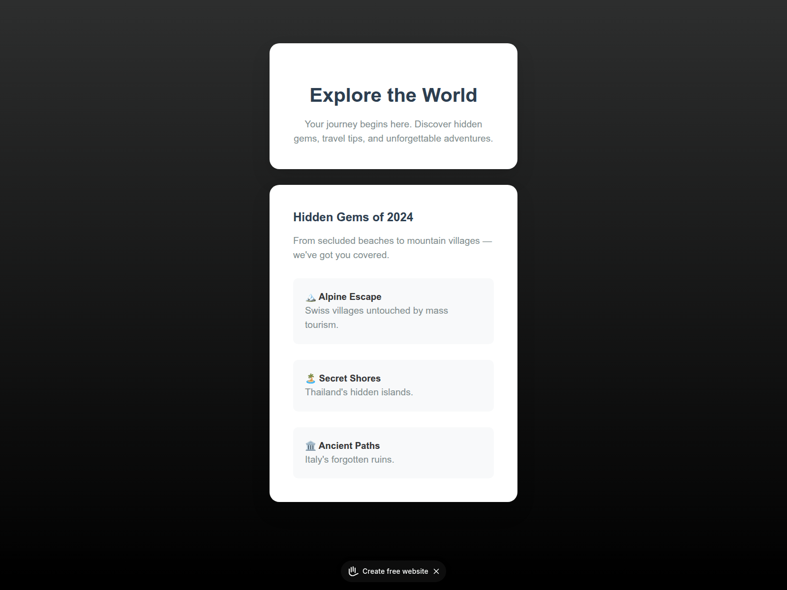 Screenshot of lighterapp.mssg.me