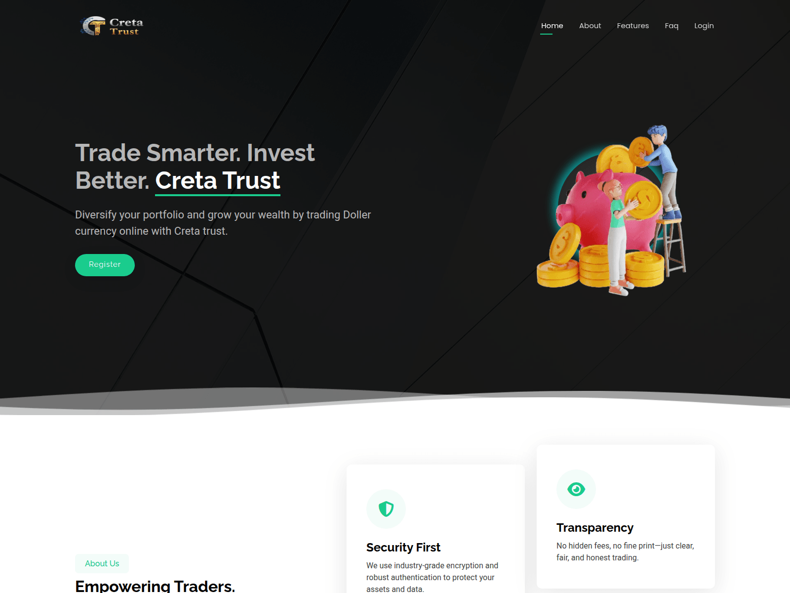 Screenshot of cretatrust.pro