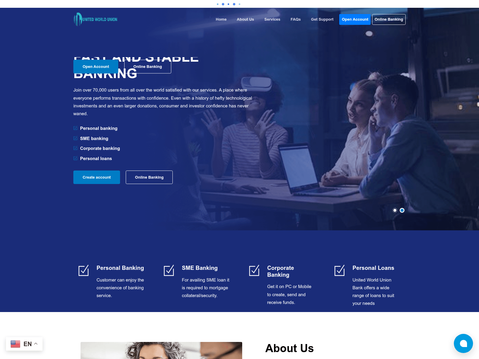 Screenshot of unitedworldunion.com