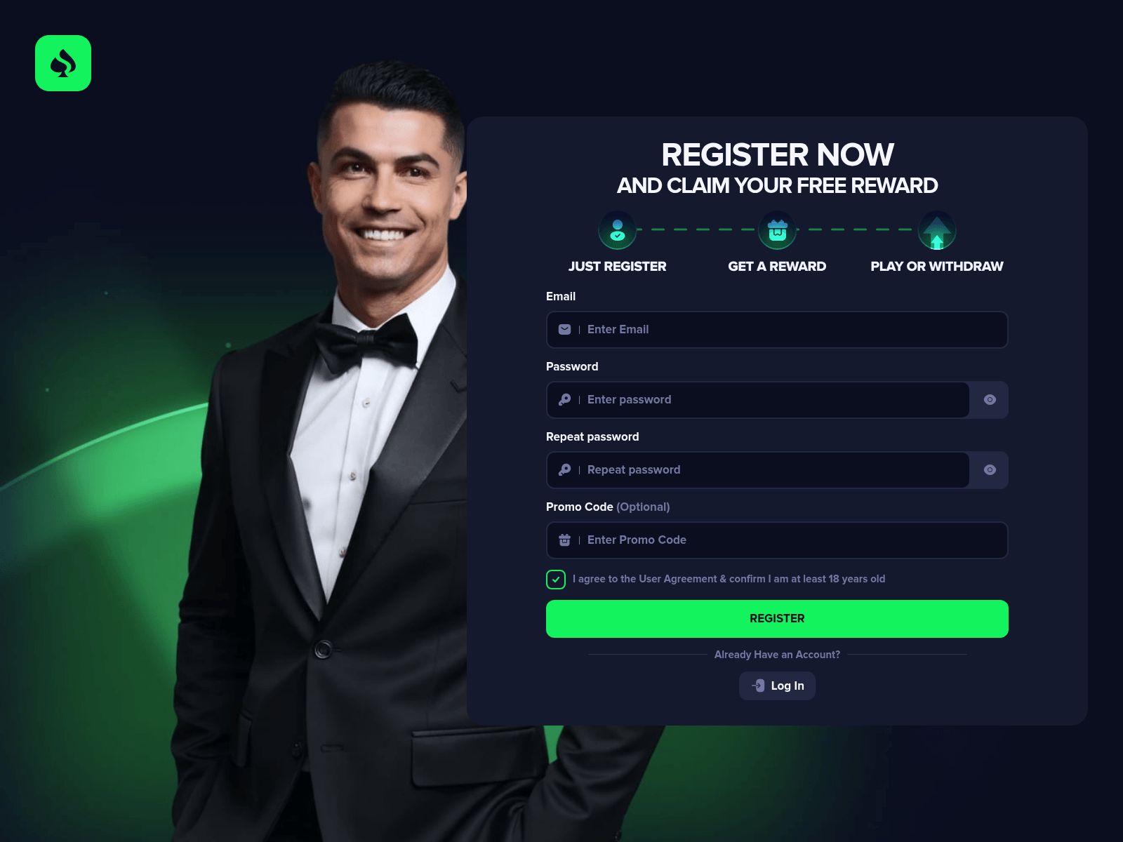 Screenshot of onetowin.cc