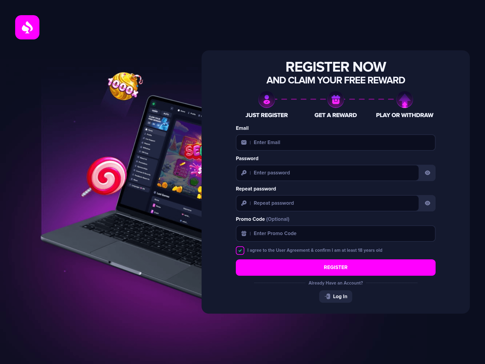 Screenshot of gamewinit.com