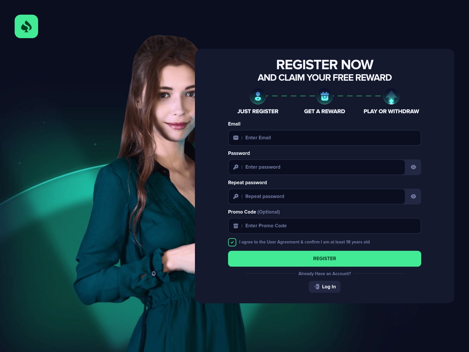 Screenshot of honey-casino.com