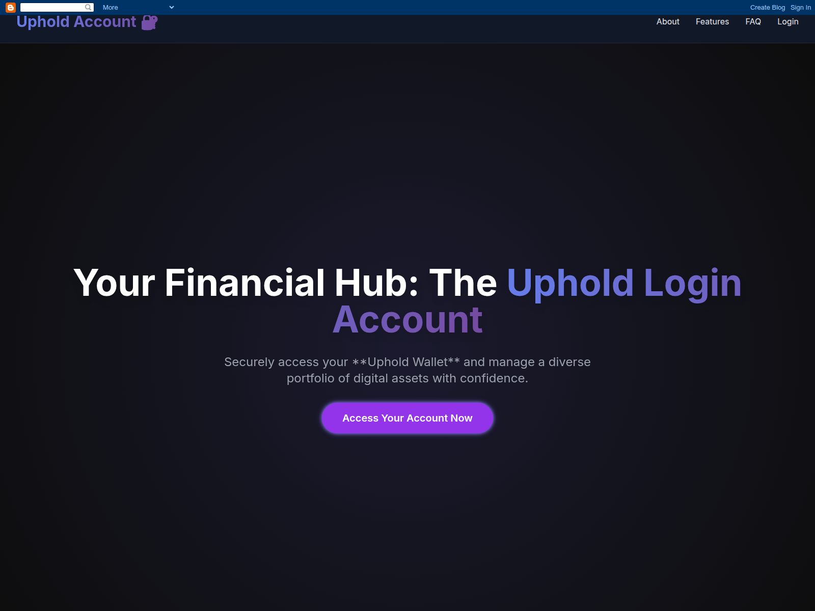 Screenshot of uphold-logn-account.blogspot.de