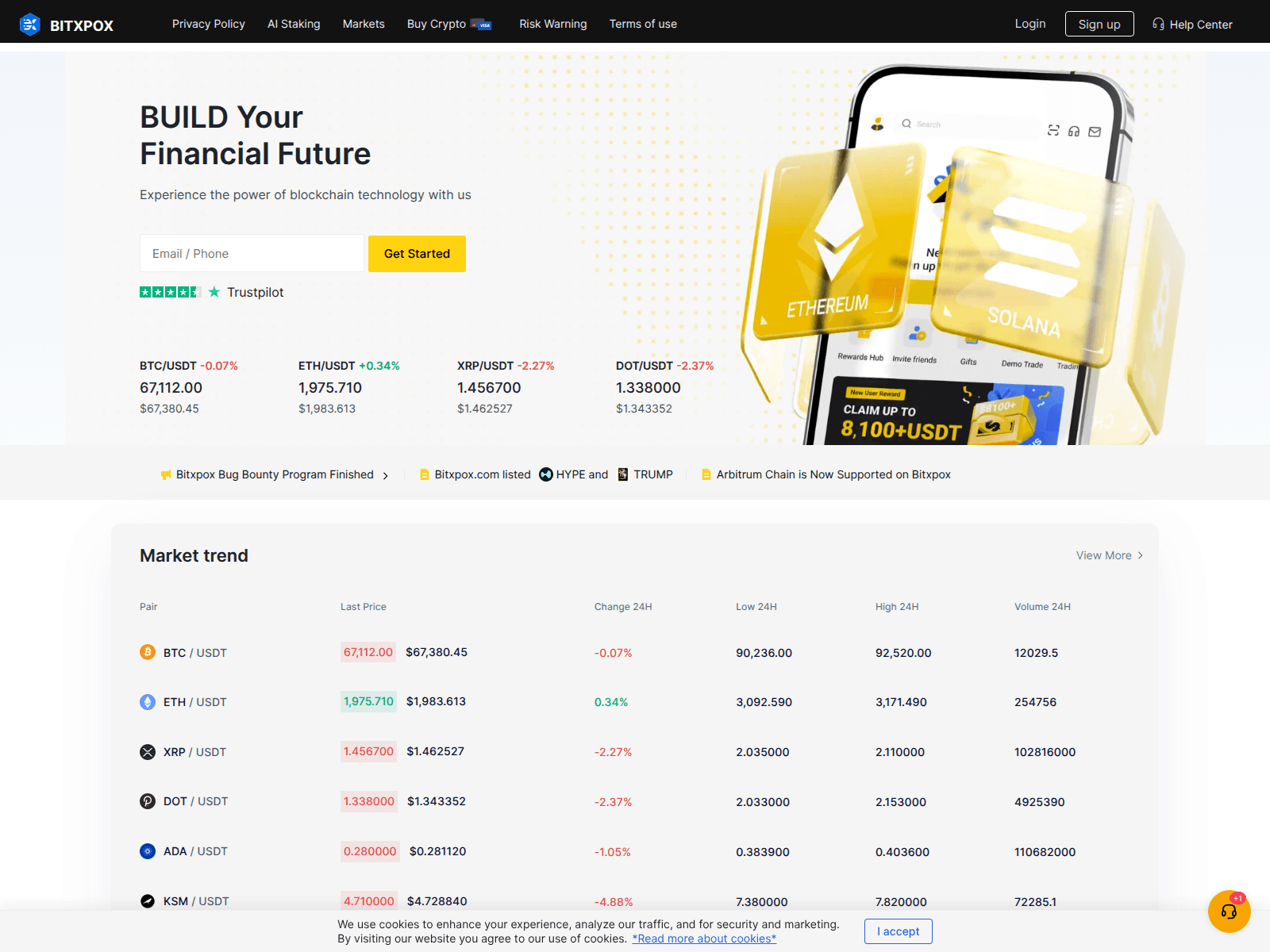 Screenshot of bitxpox.com