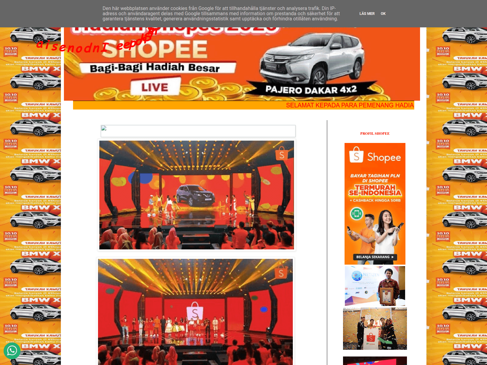 Screenshot of infoakhirtahun34.blogspot.com