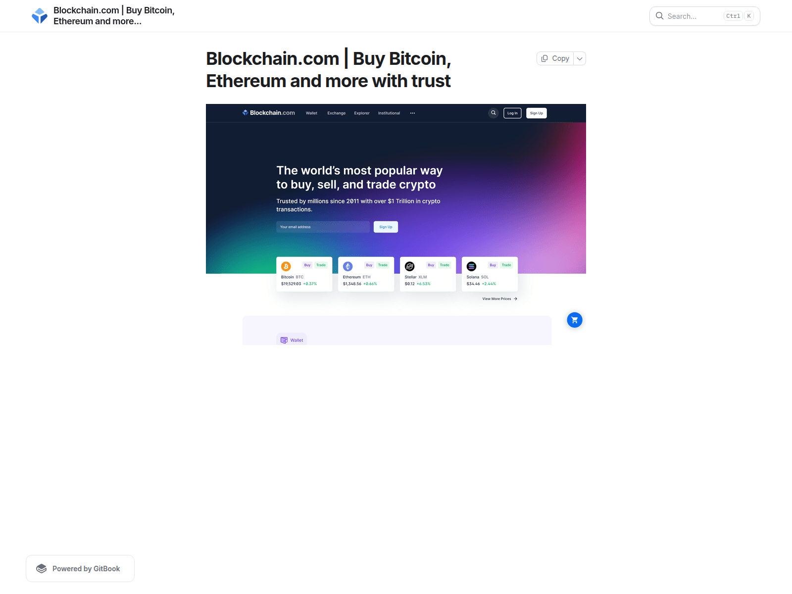 Screenshot of blockchnanlogin.gitbook.io