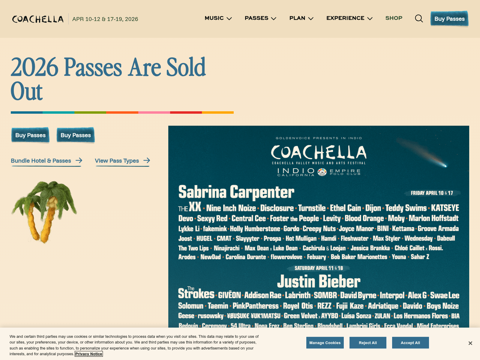 Screenshot of coachela-official.com