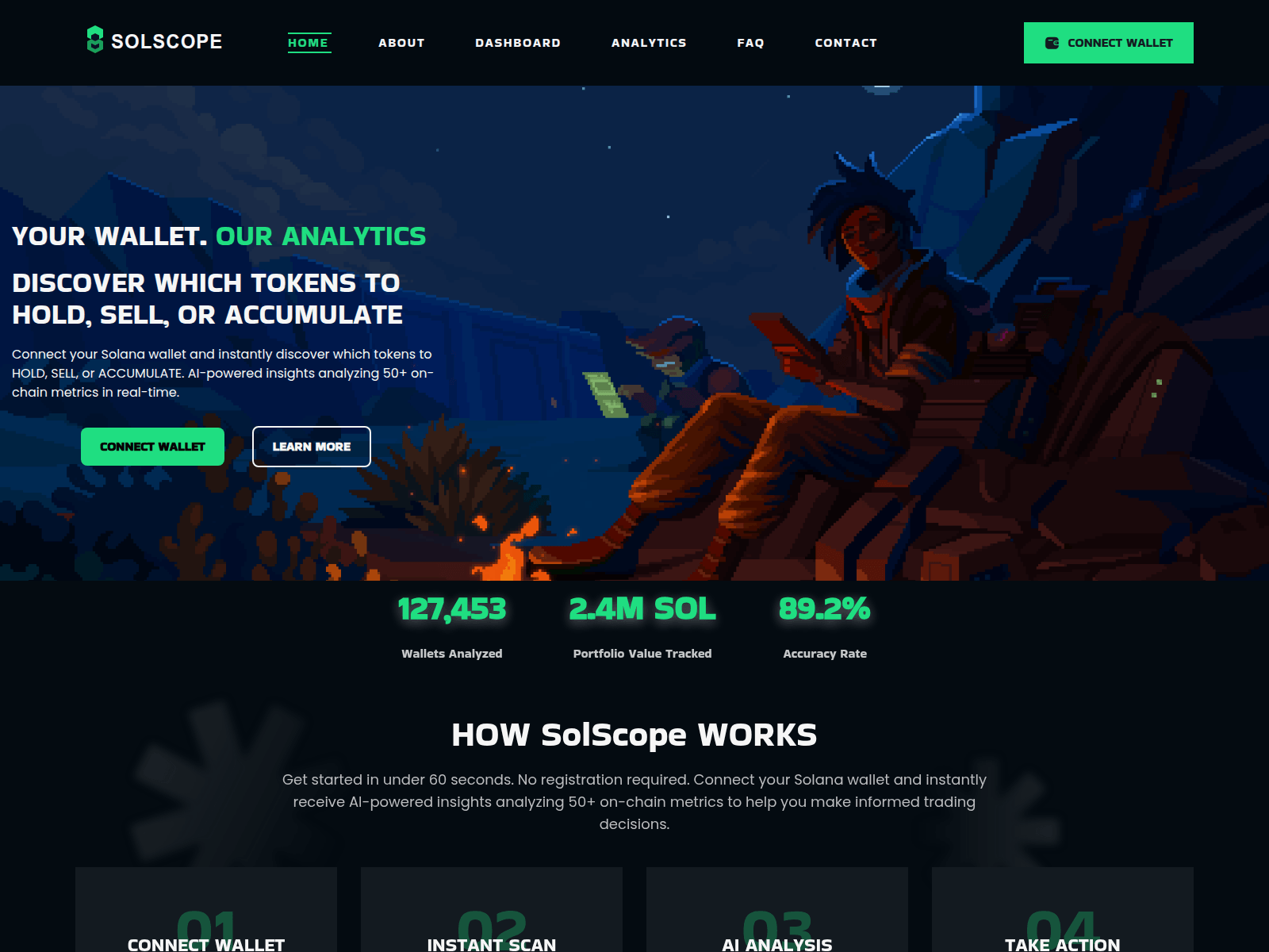 Screenshot of sol-scope.life