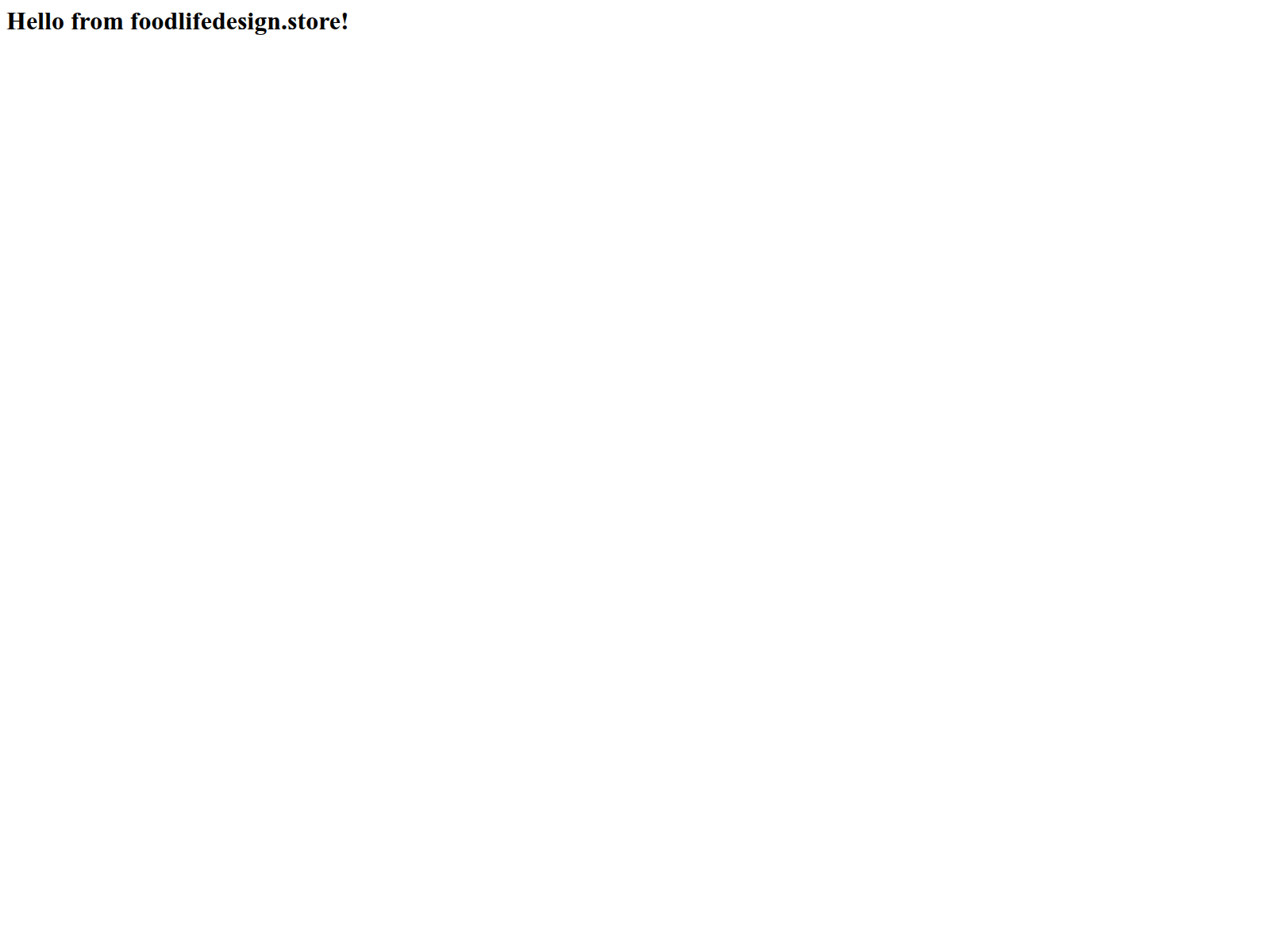 Screenshot of foodlifedesign.store