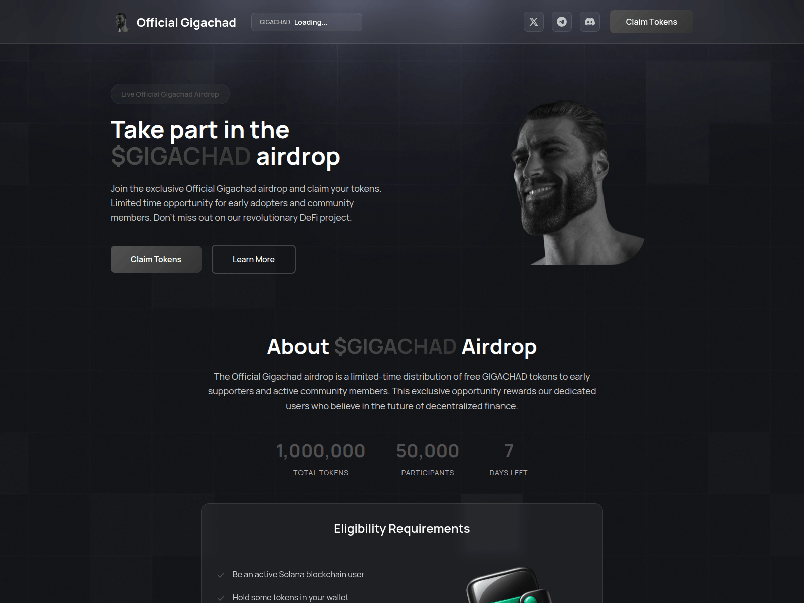 Screenshot of claim-gigachad-elb.pages.dev