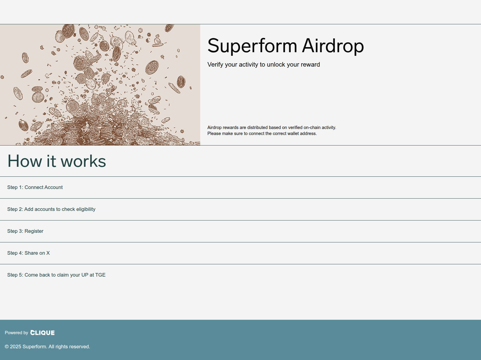 Screenshot of claim.superformfoundation.xyz