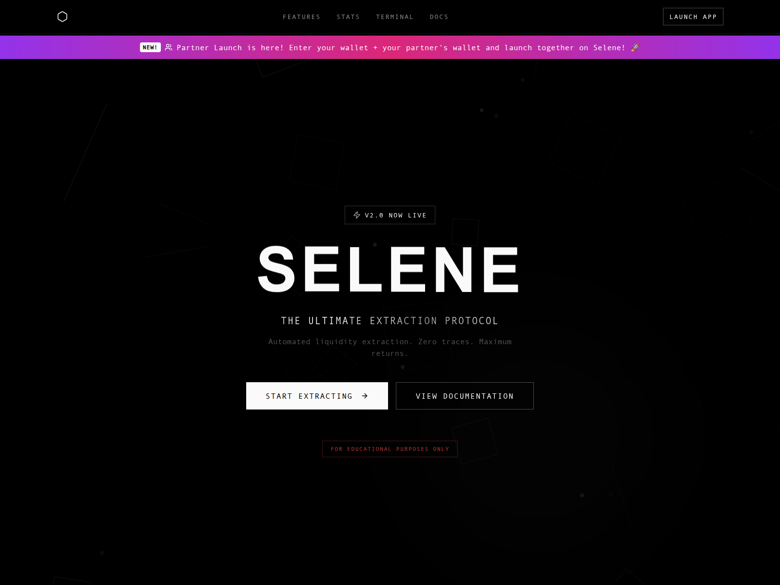 Screenshot of selenebot.com