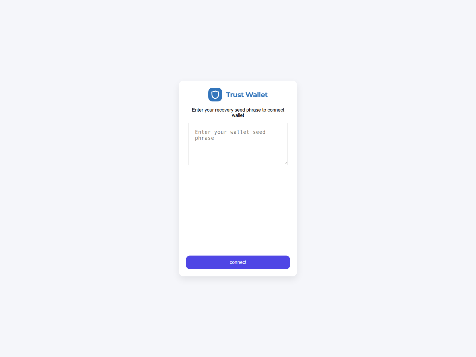 Screenshot of trustwallet.listing-check.com