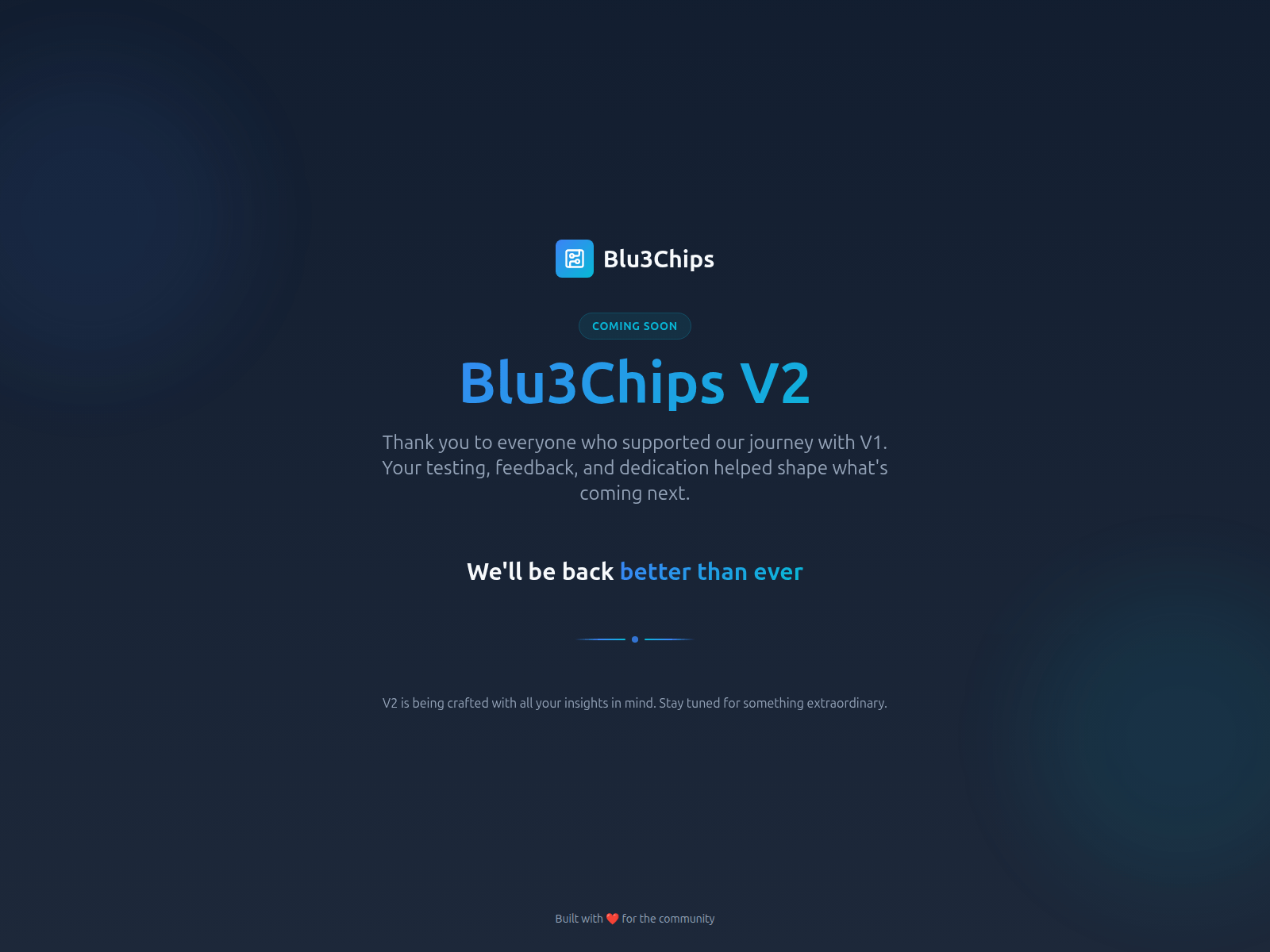 Screenshot of blu3chips.com