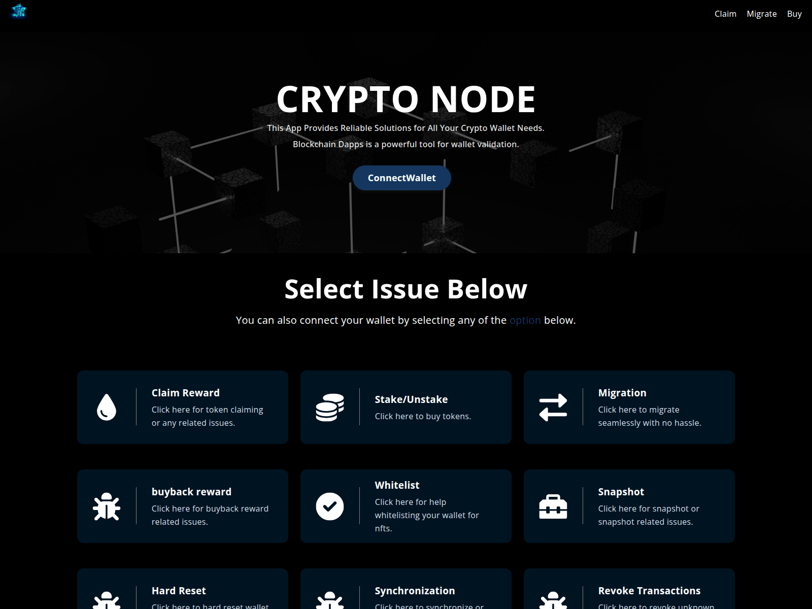 Screenshot of rpchelp.live