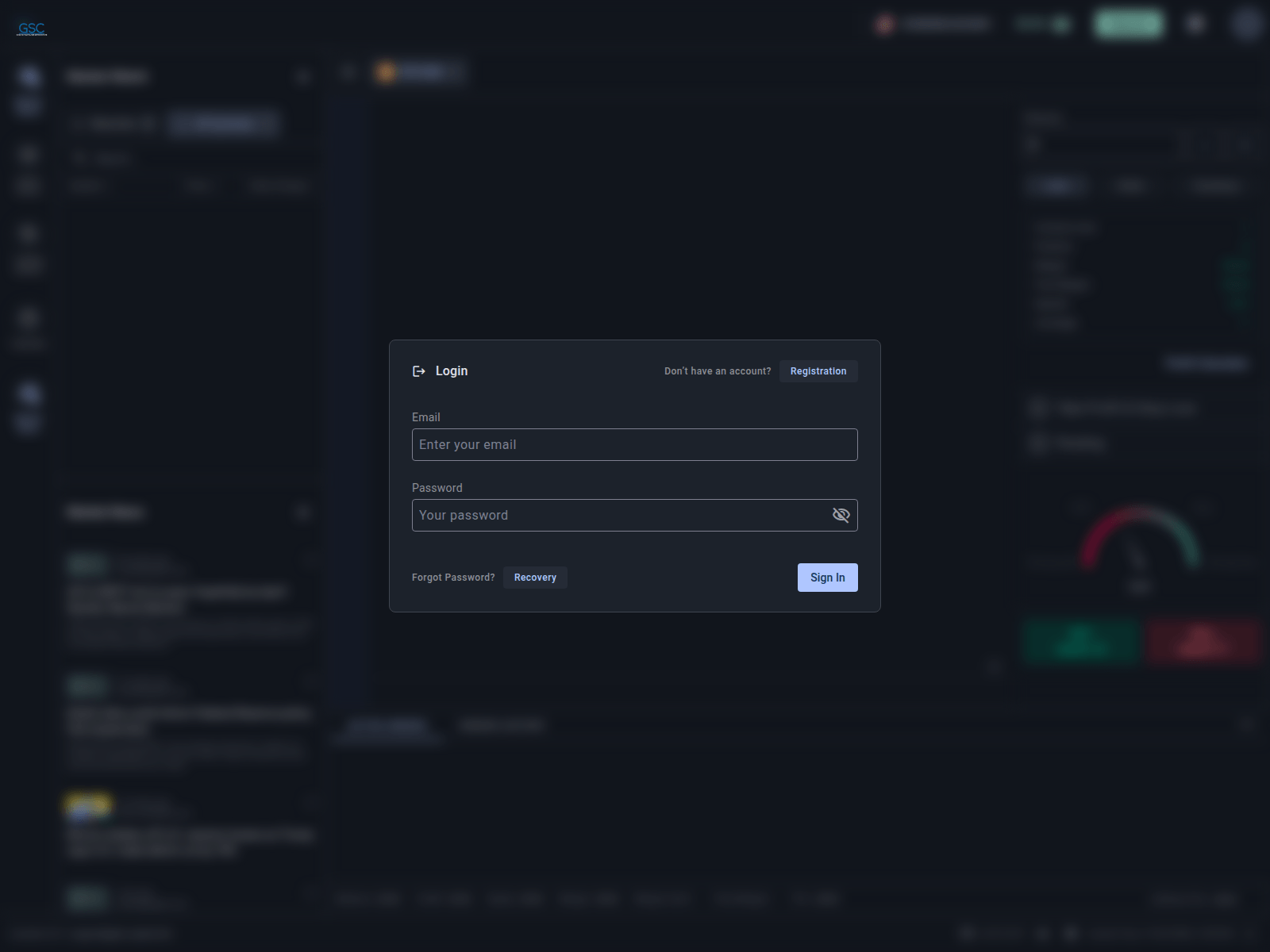 Screenshot of cfd.glen-capitals.com/register