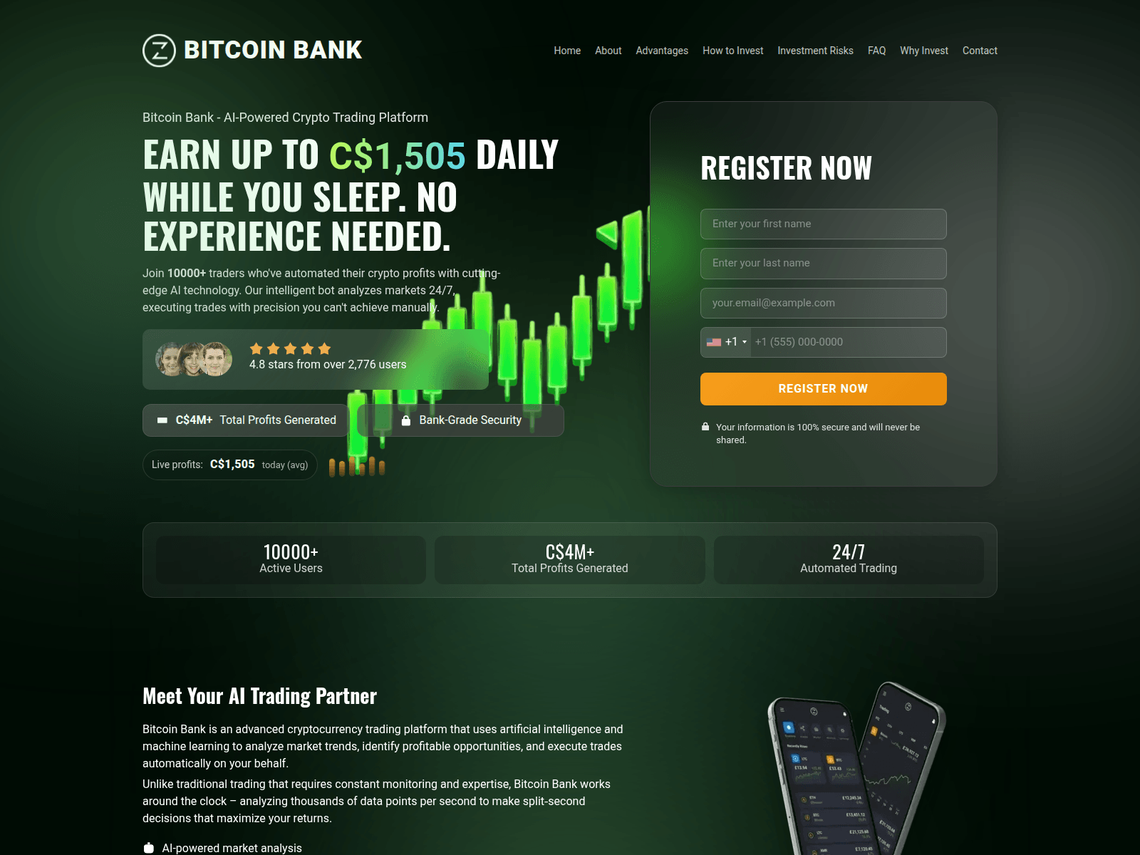 Screenshot of bitcoinbank-pro.com
