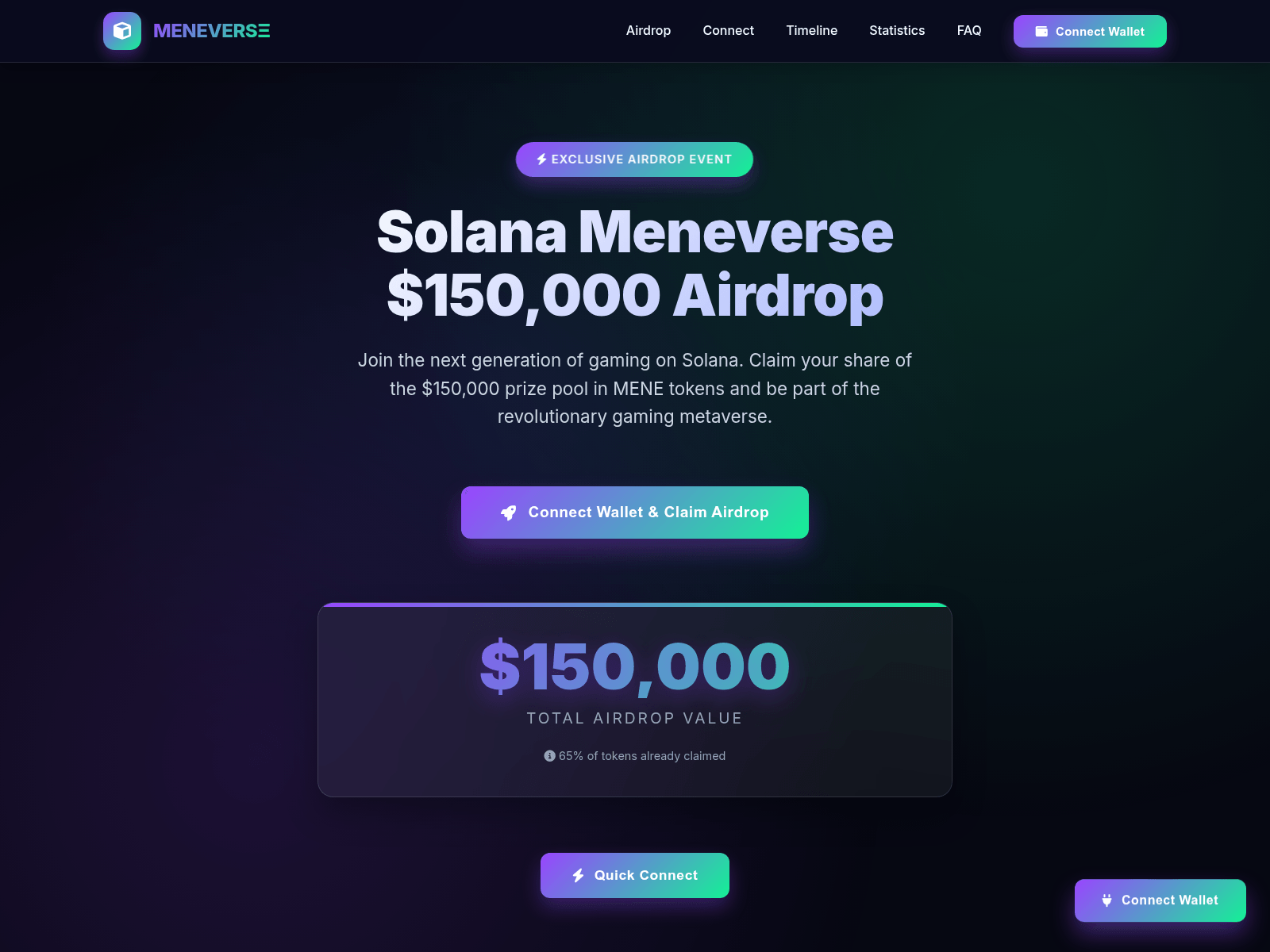 Screenshot of solana-meneverse.mirjh.com