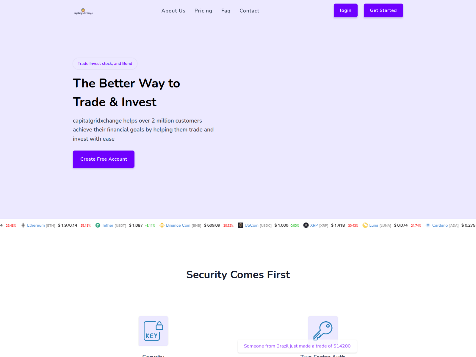 Screenshot of capitalgridxchange.online