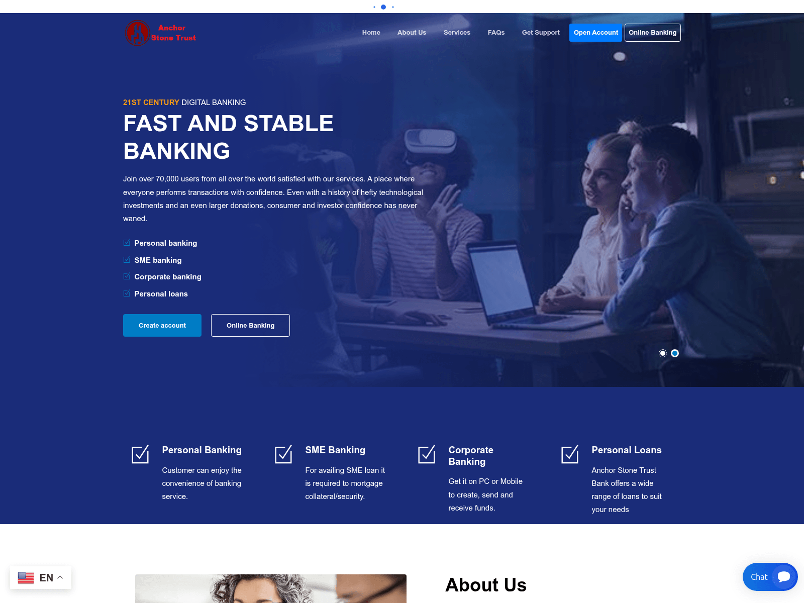 Screenshot of anchorstonetrust.com