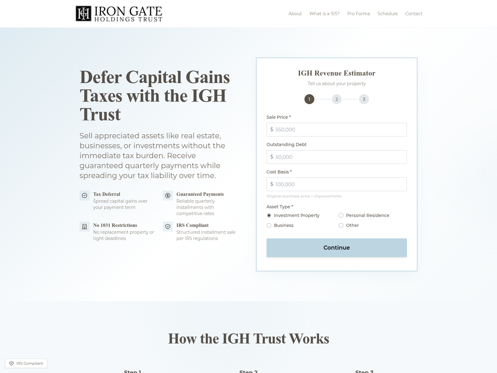 Screenshot of ais.ightrust.com