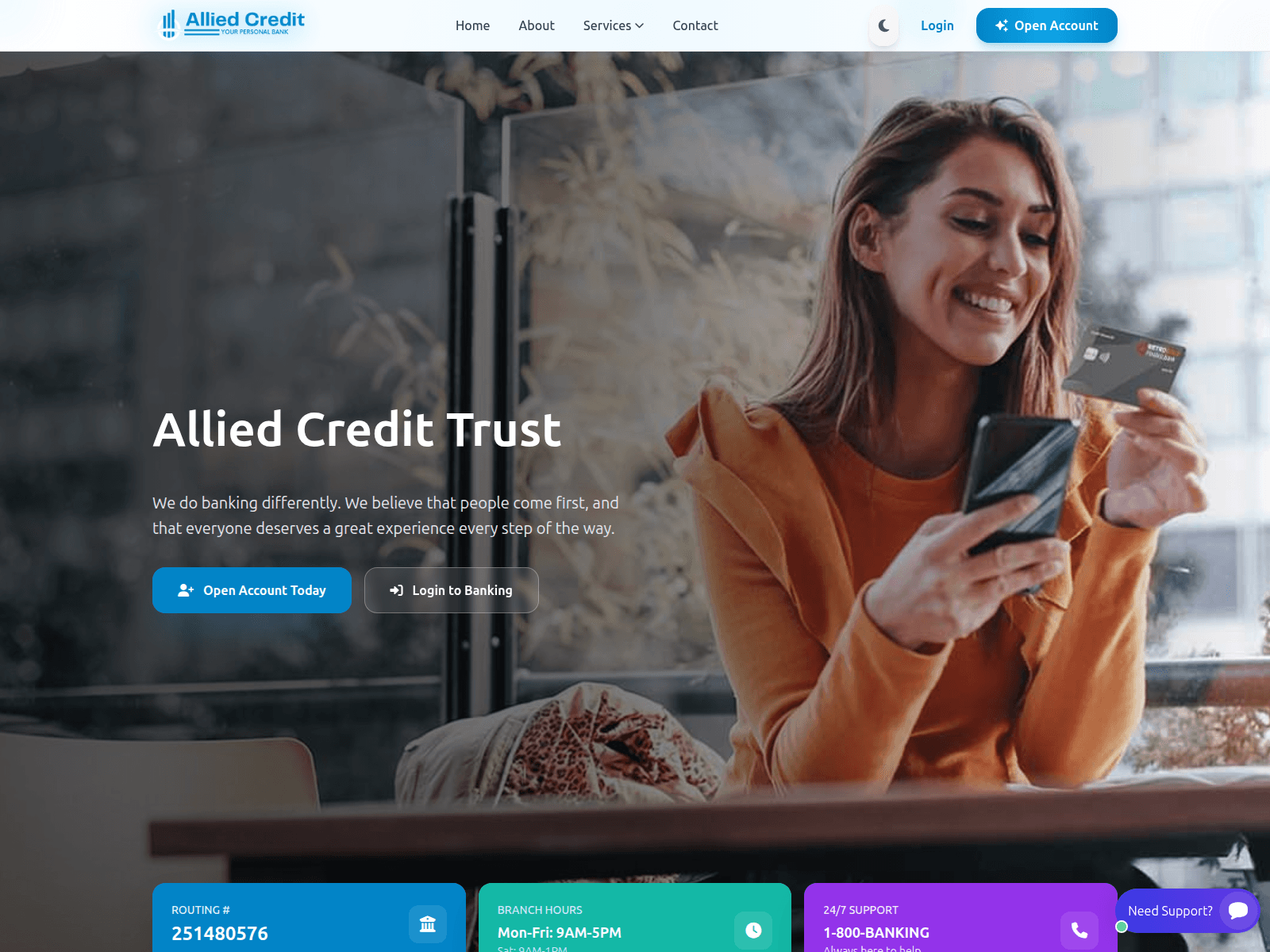 Screenshot of alliedcredittrust.com