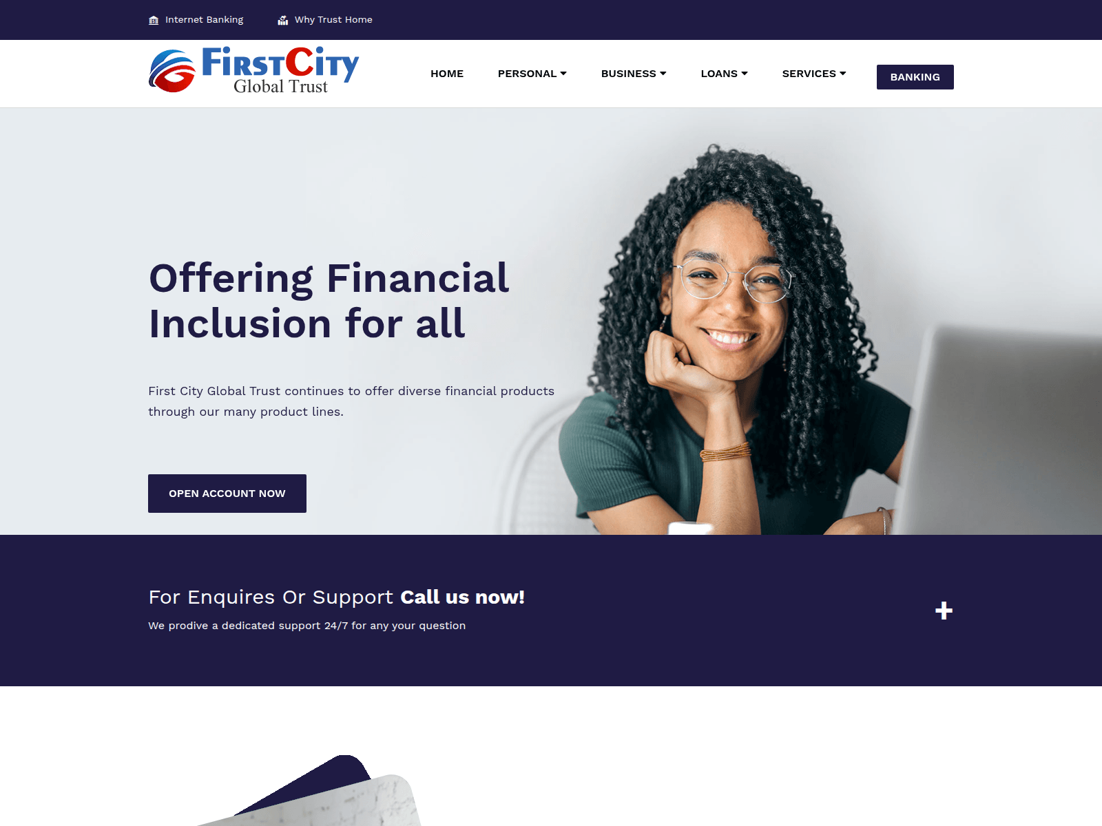 Screenshot of firstcityglobaltrusts.online
