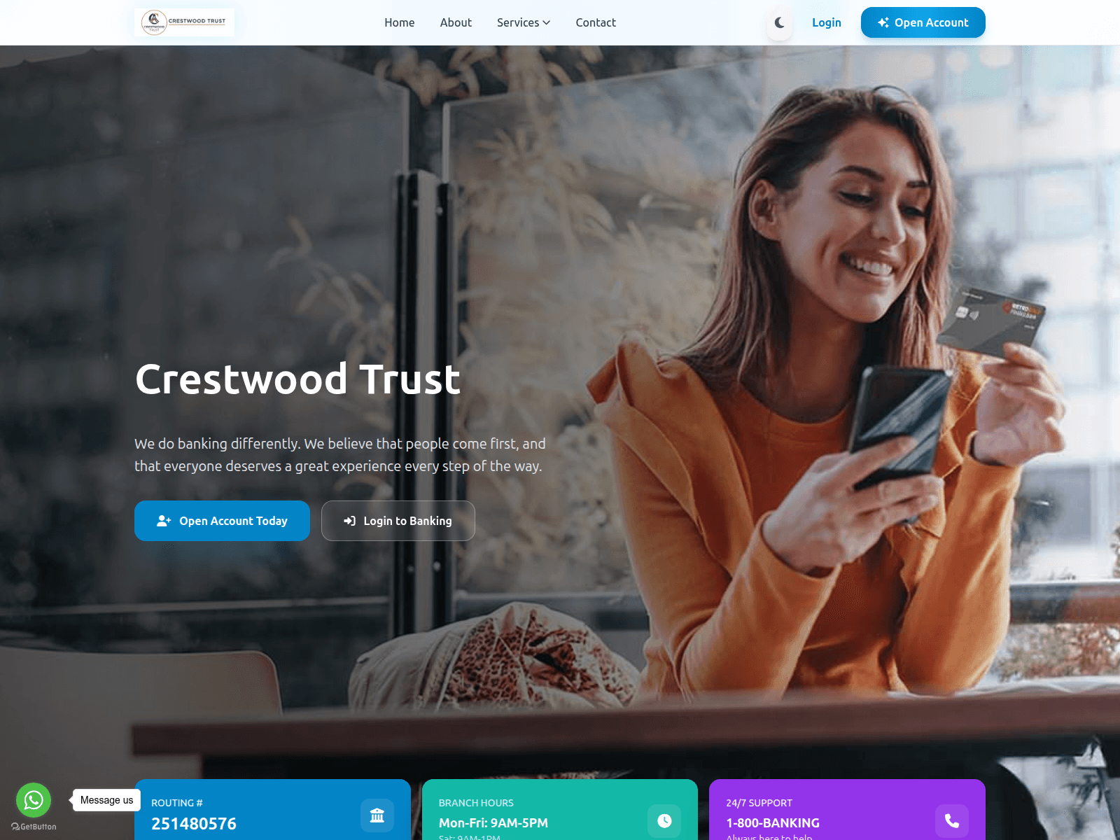 Screenshot of crestwoodtrustllc.com