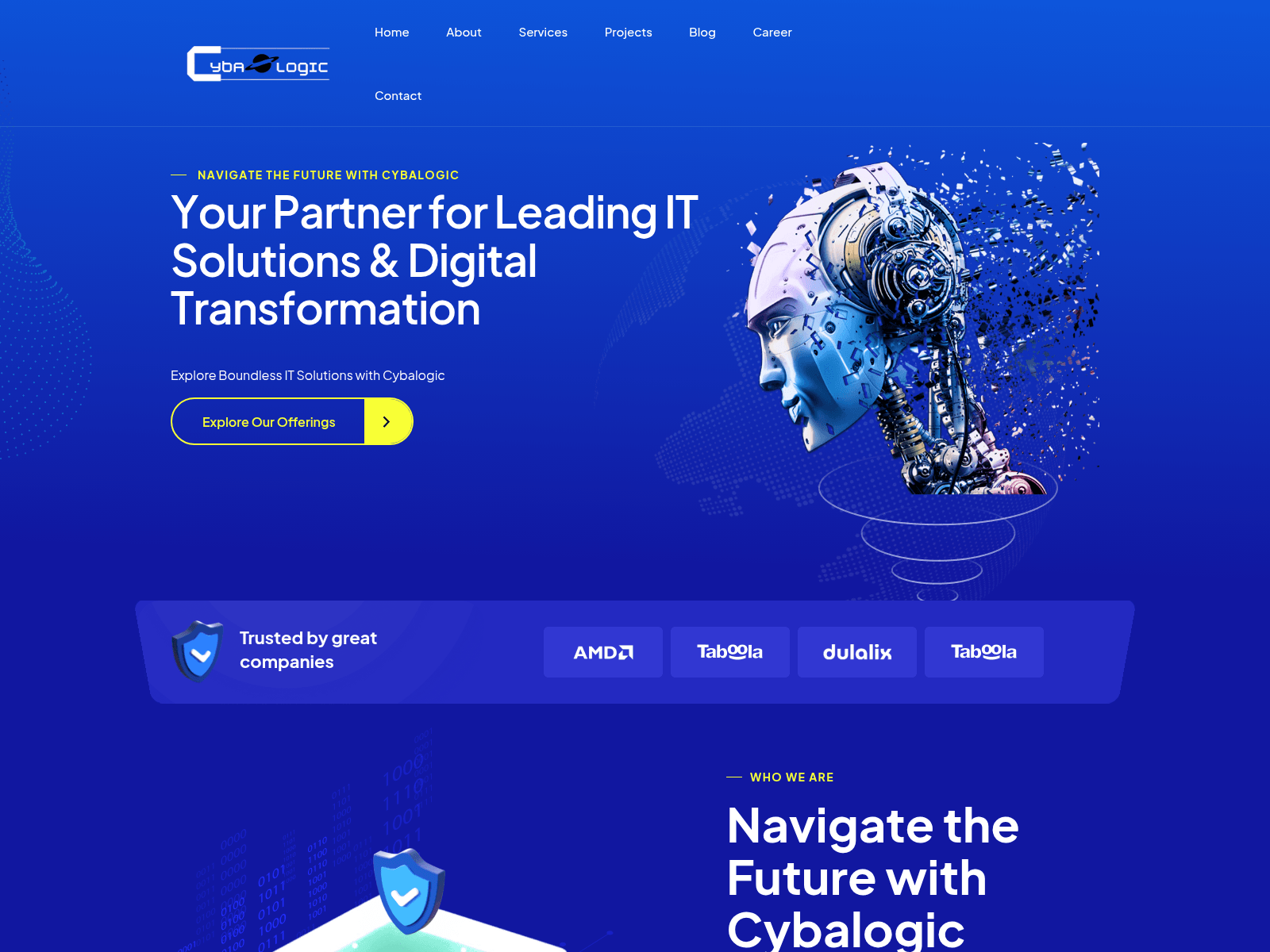 Screenshot of cybalogic.com