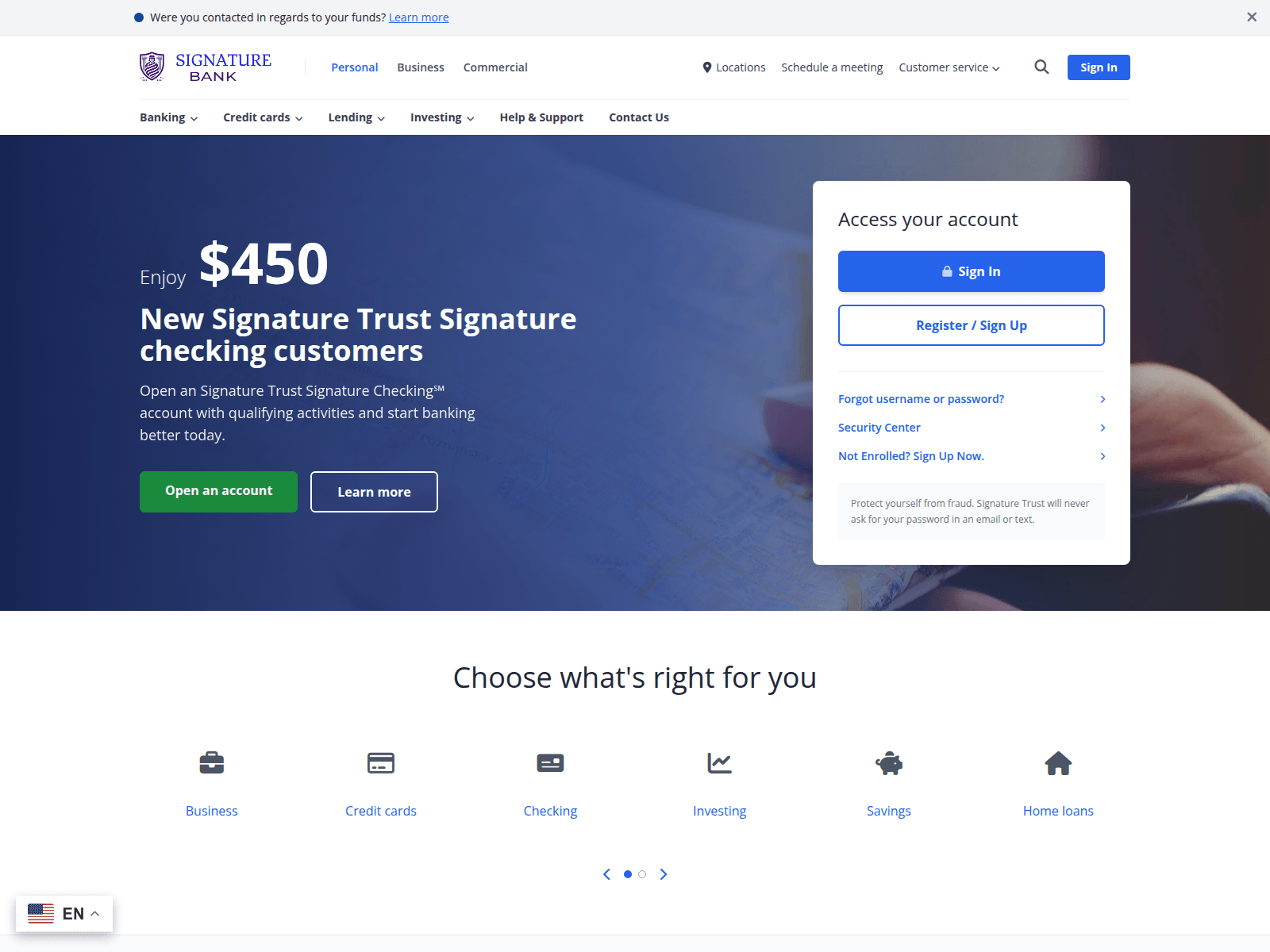 Screenshot of signaturetbk.com