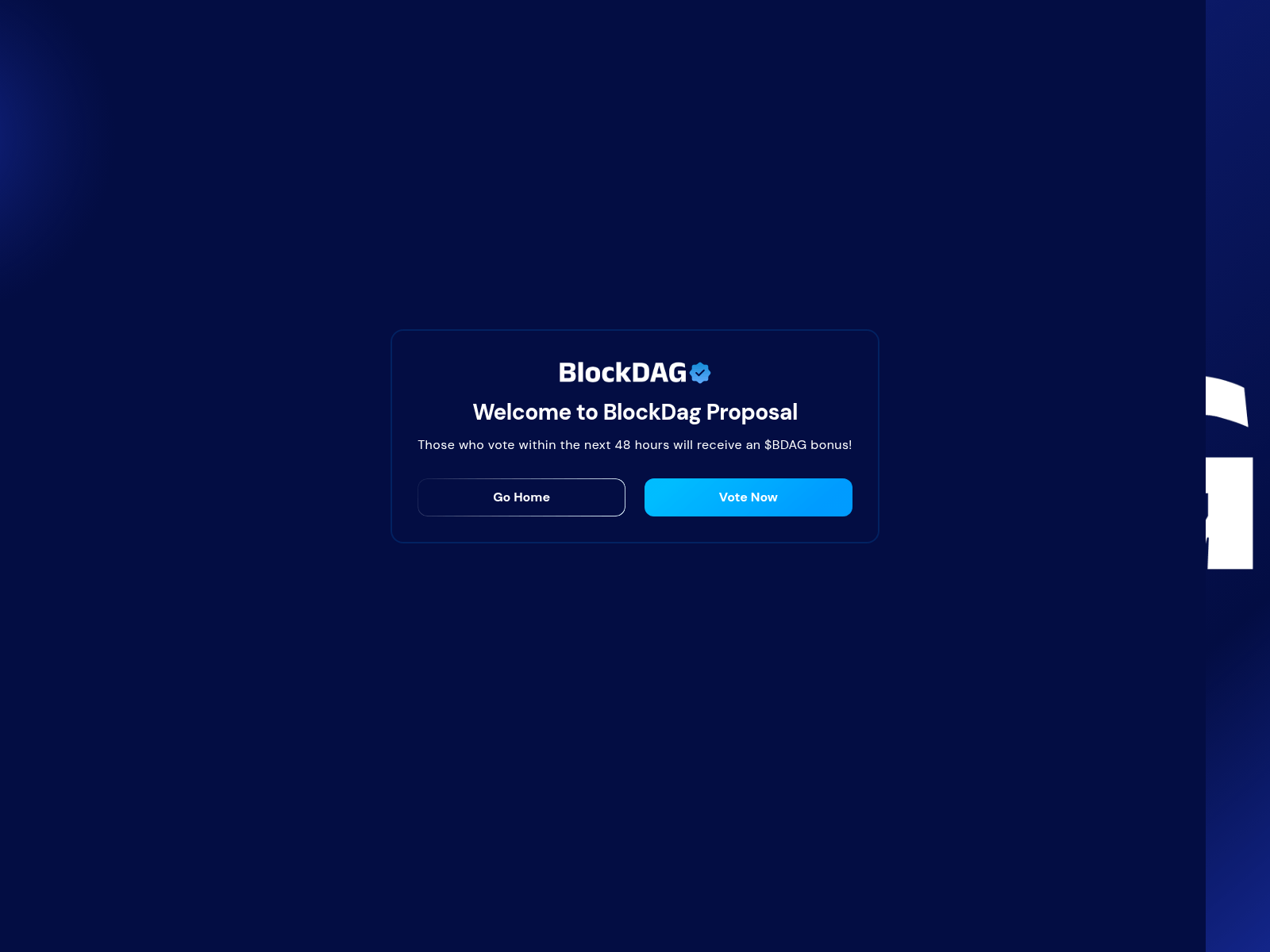 Screenshot of proposal-blockdag.com