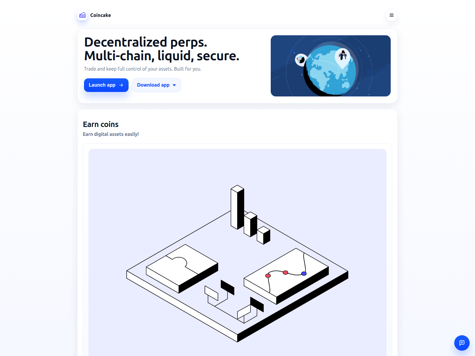 Screenshot of coincake.exchange