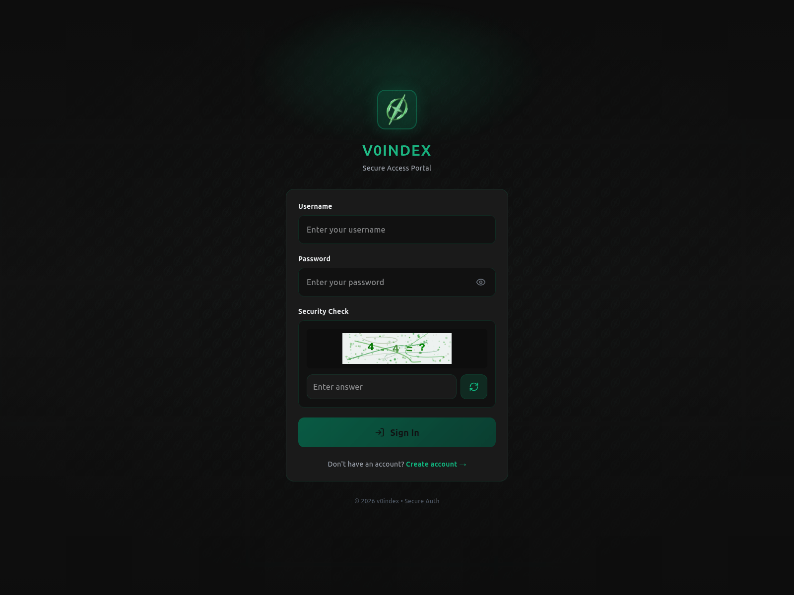 Screenshot of v0.markets