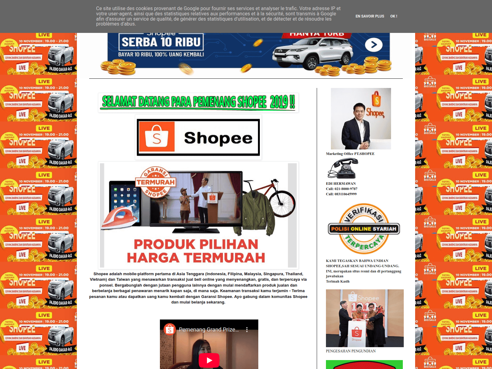 Screenshot of shopee8717.blogspot.com