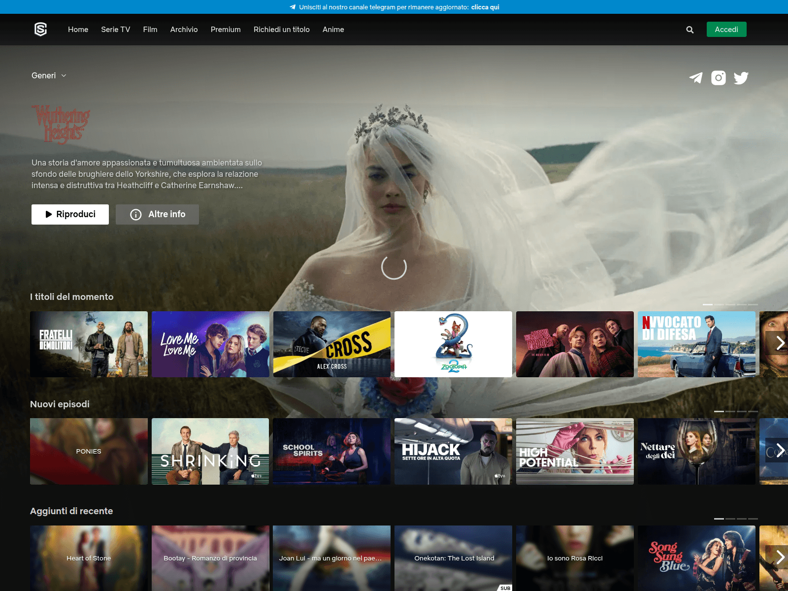 Screenshot of streaming-community.capital