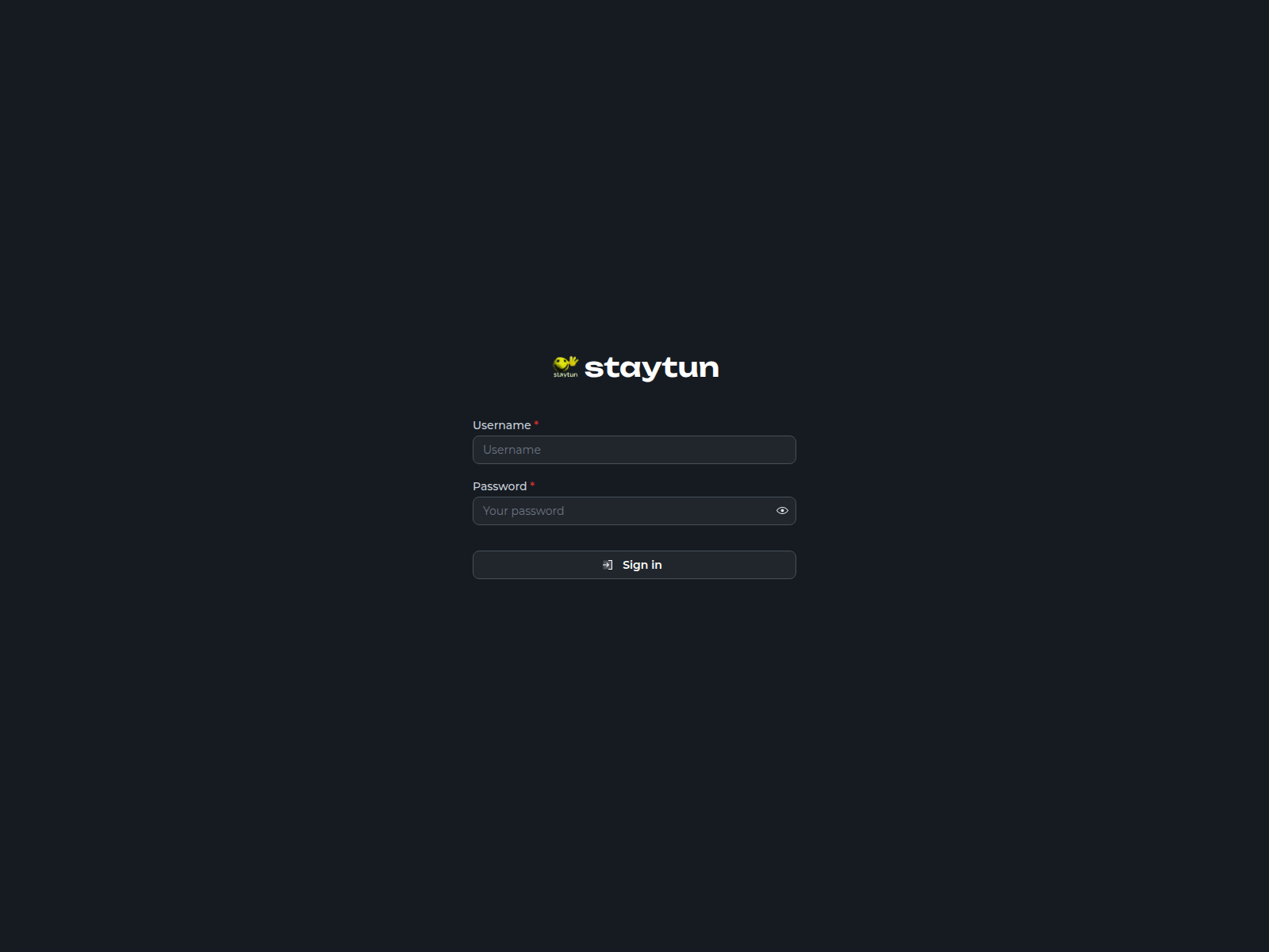 Screenshot of staytun.digital