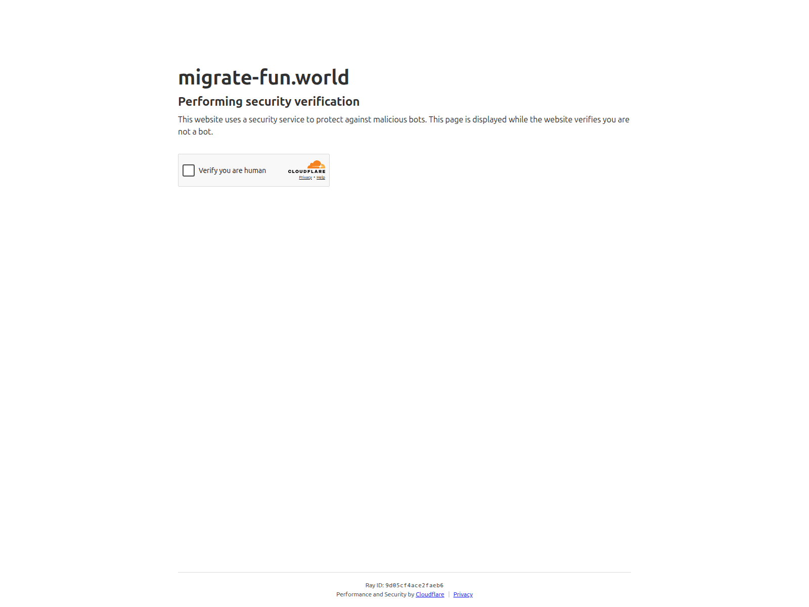 Screenshot of migrate-fun.world
