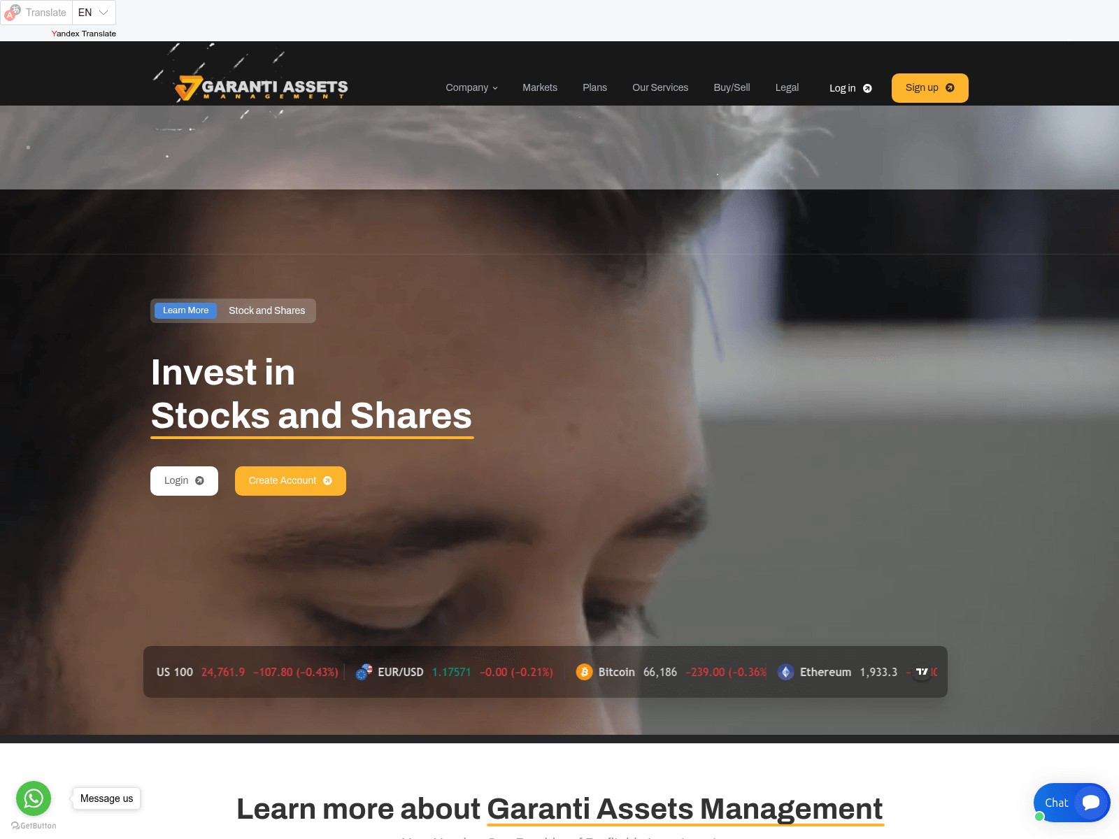 Screenshot of garantiassets-ltd.com