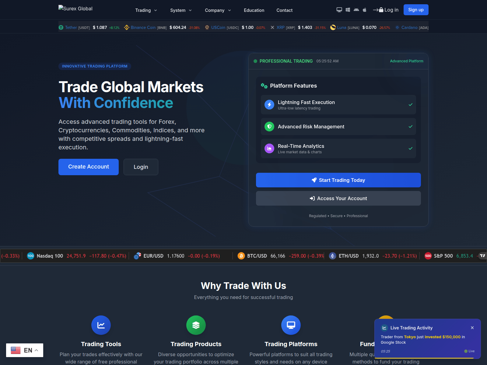 Screenshot of surexglobal.org