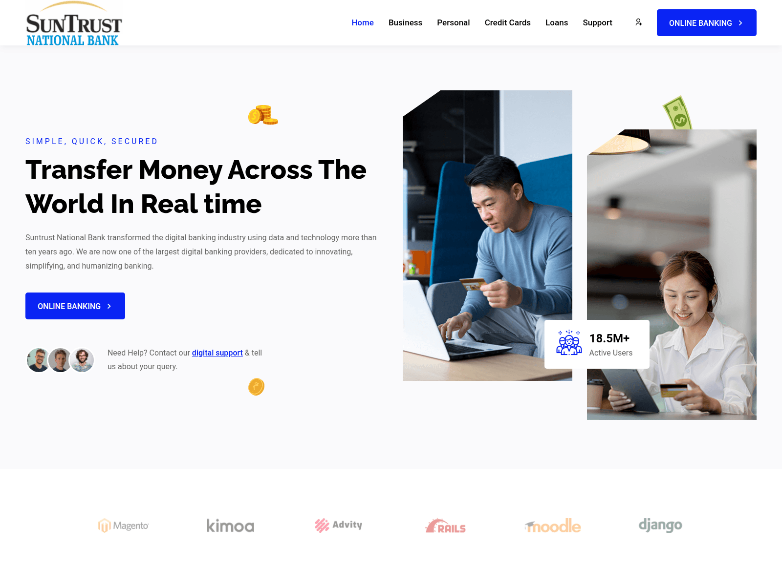Screenshot of suntrustnationalbank.com
