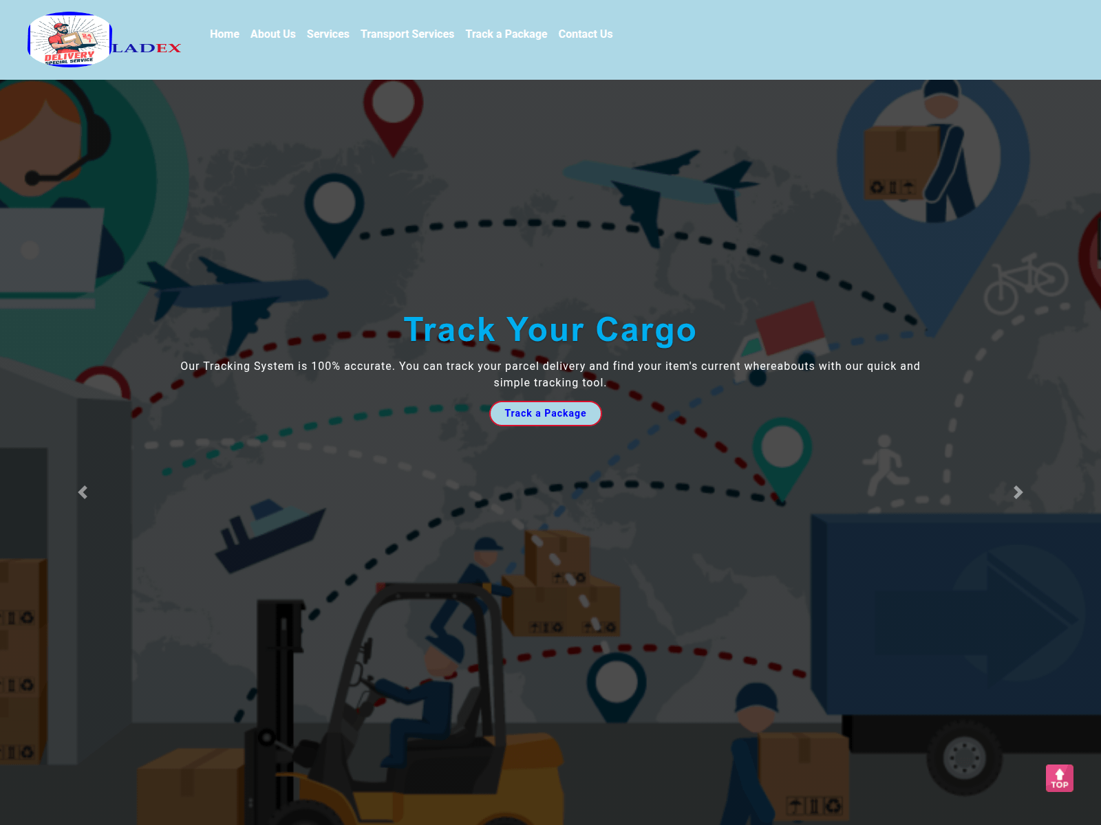 Screenshot of ladexdelivery.com